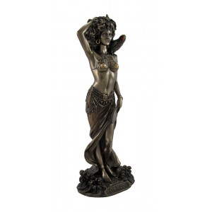 Bronzed Oshun Goddess of Love, Marriage, and Maternity Statue   